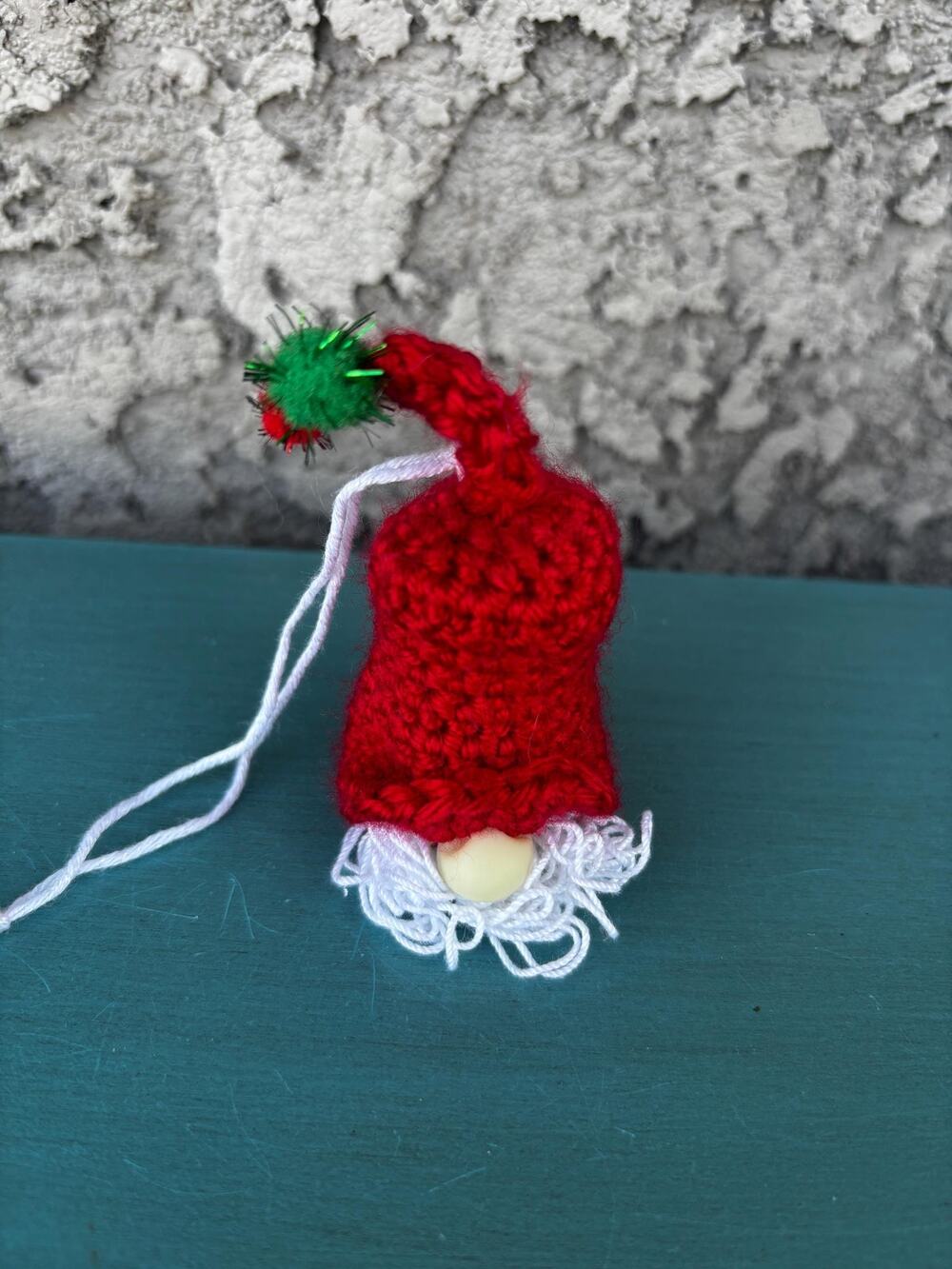 Handmade Cork Santa Clause Ornament: Christmas Gnome Home Decor